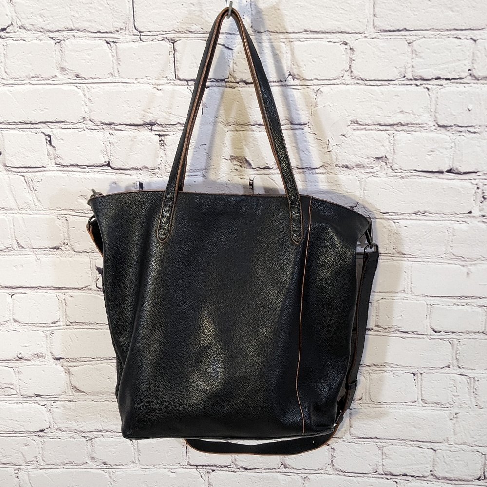 Tabitha Webb • Black Leather Tote Bag